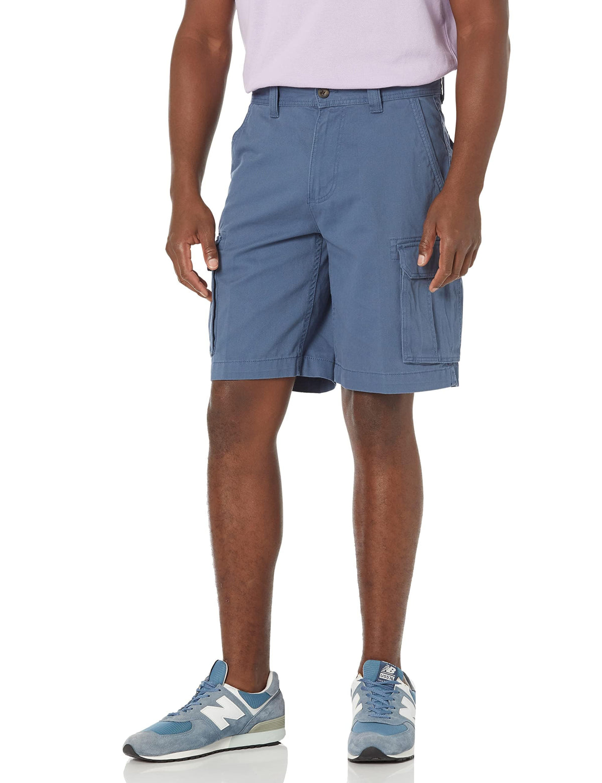 Essentials Men's 10-Inch Cotton Twill Cargo Shorts