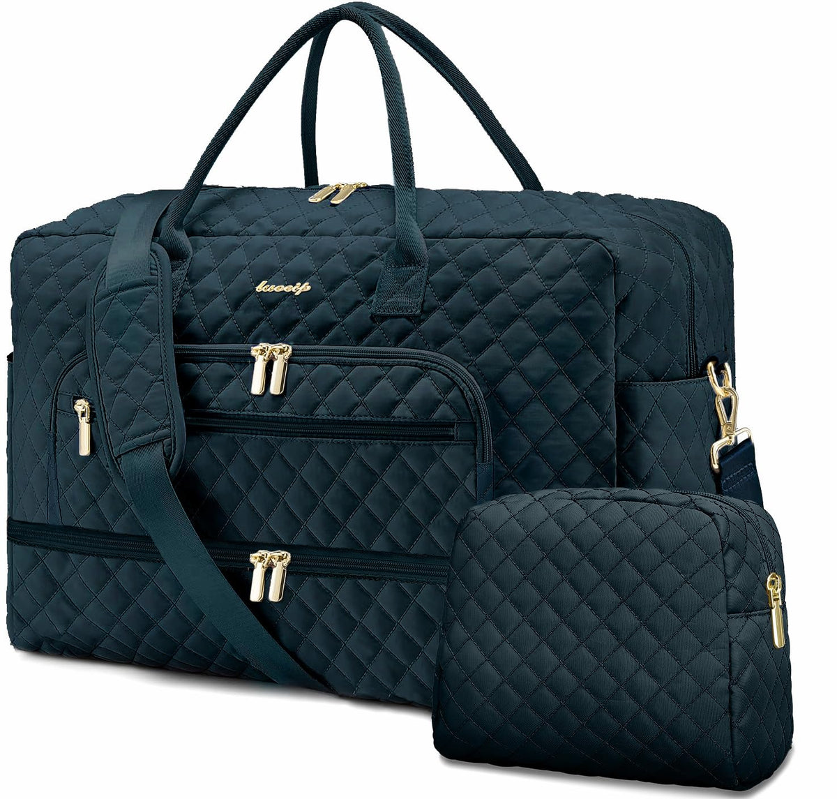 Women's Large Weekender Travel Duffle Bag with Wet Pocket