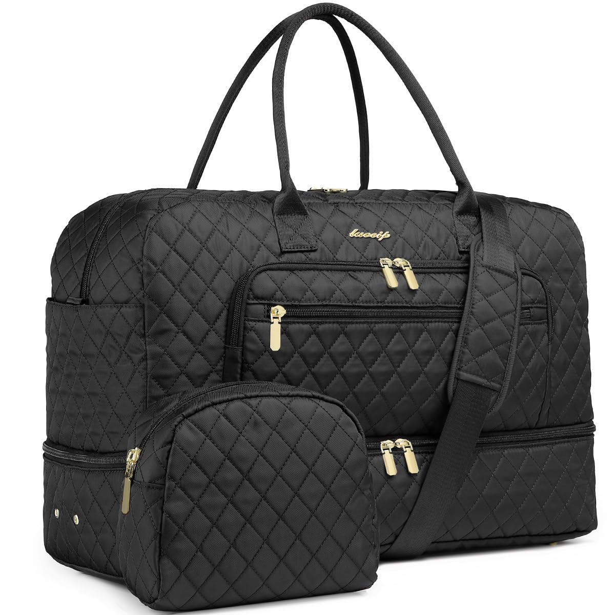 Women's Large Weekender Travel Duffle Bag with Wet Pocket