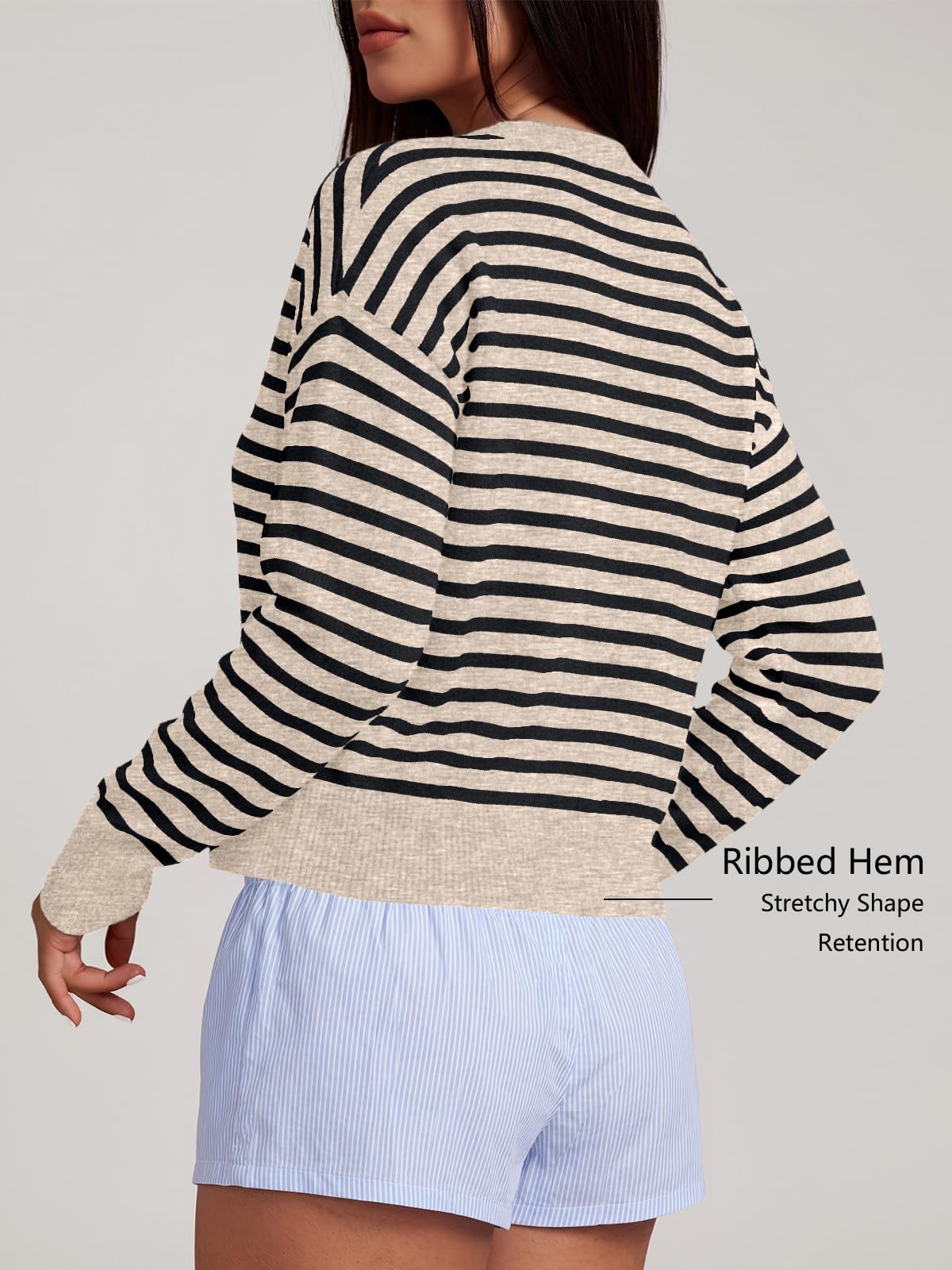 Trendy Queen Women's Cropped Fall Cardigan Sweater