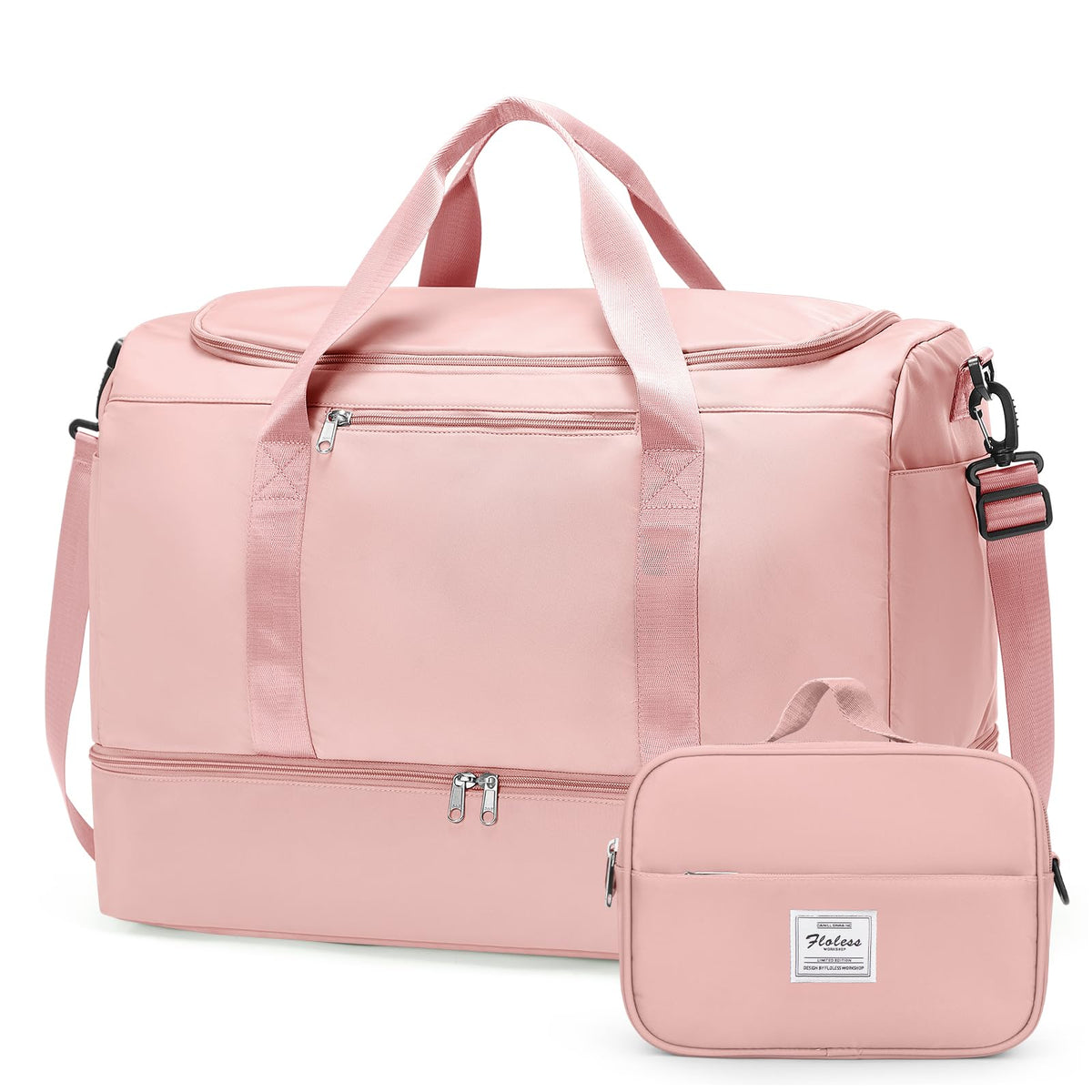 Women's Large Weekender Duffle Bag with Shoe Compartment