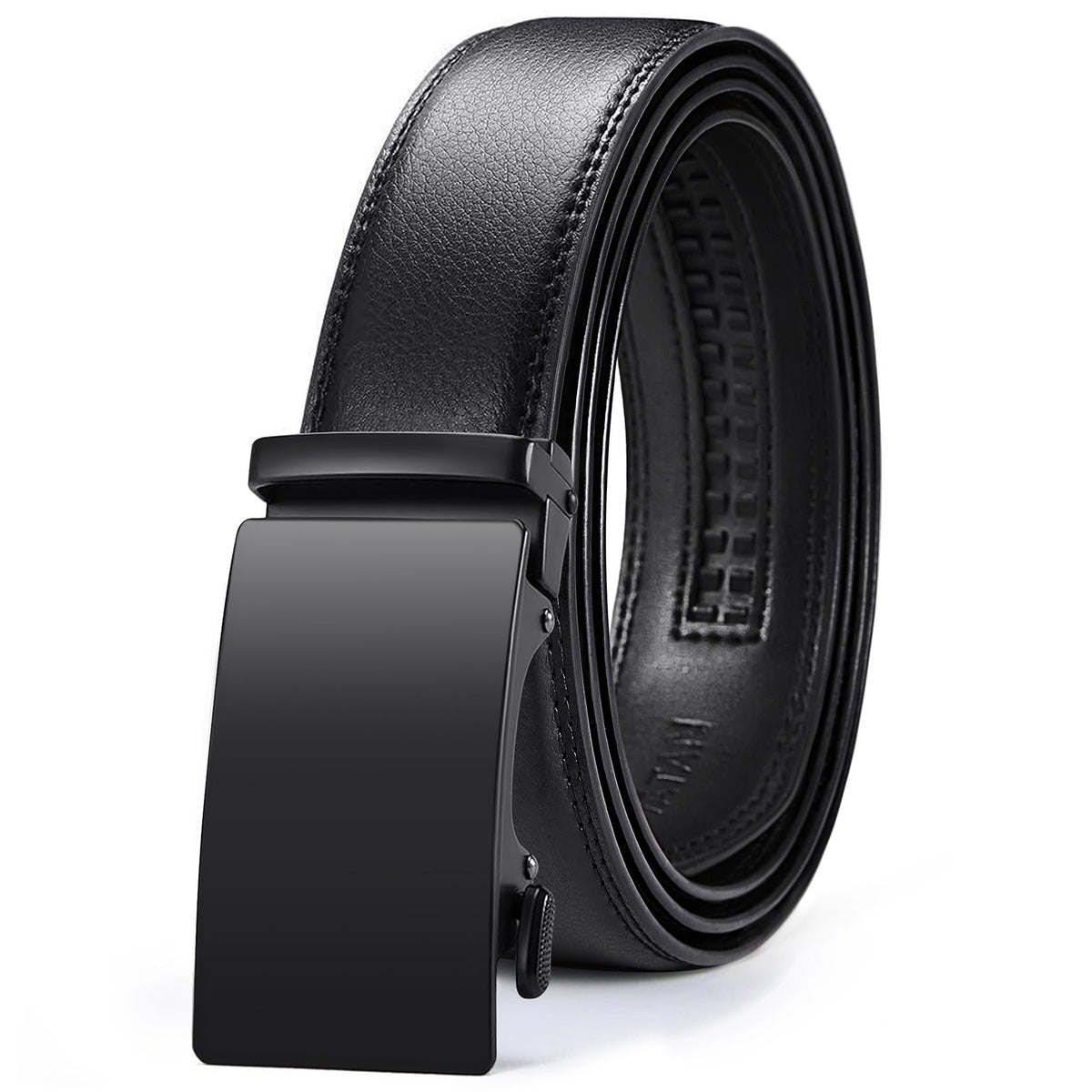 Men's Leather Ratchet Belt for Dress and Casual Wear