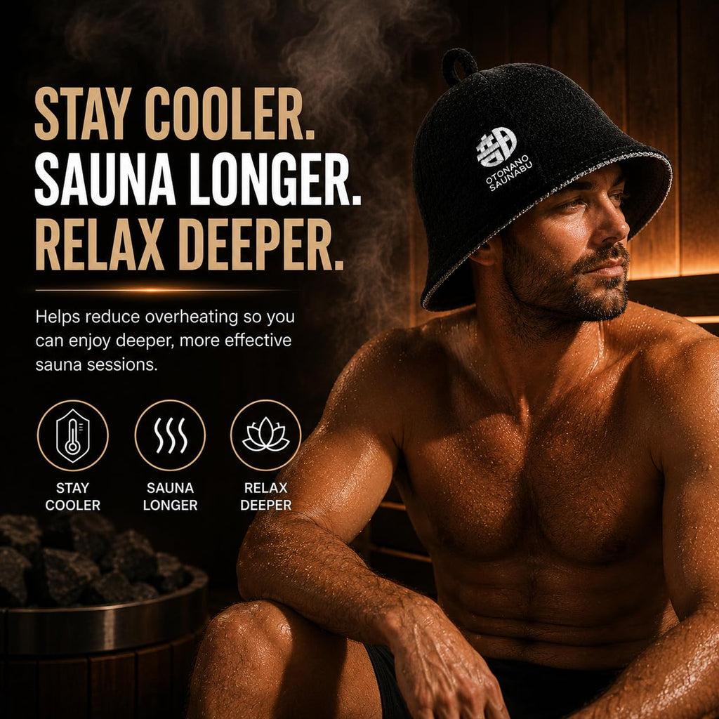 Reversible Double-Layer 100% Cotton Japanese Sauna Hat