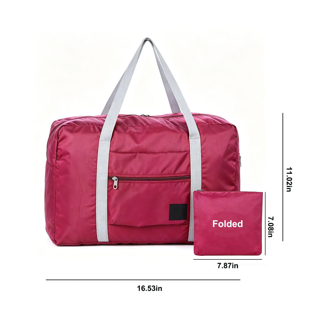 Foldable Lightweight Weekender Duffle Bag with Shoulder Strap