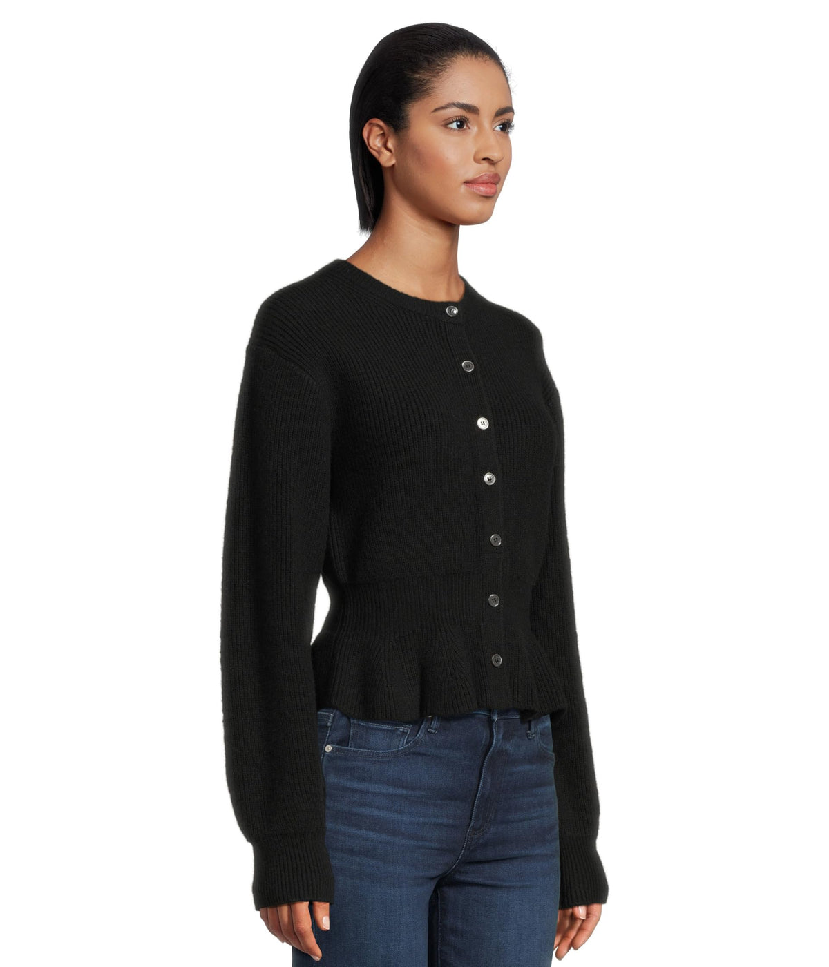 PAIGE Women's Roslin Black Cardigan Sweater