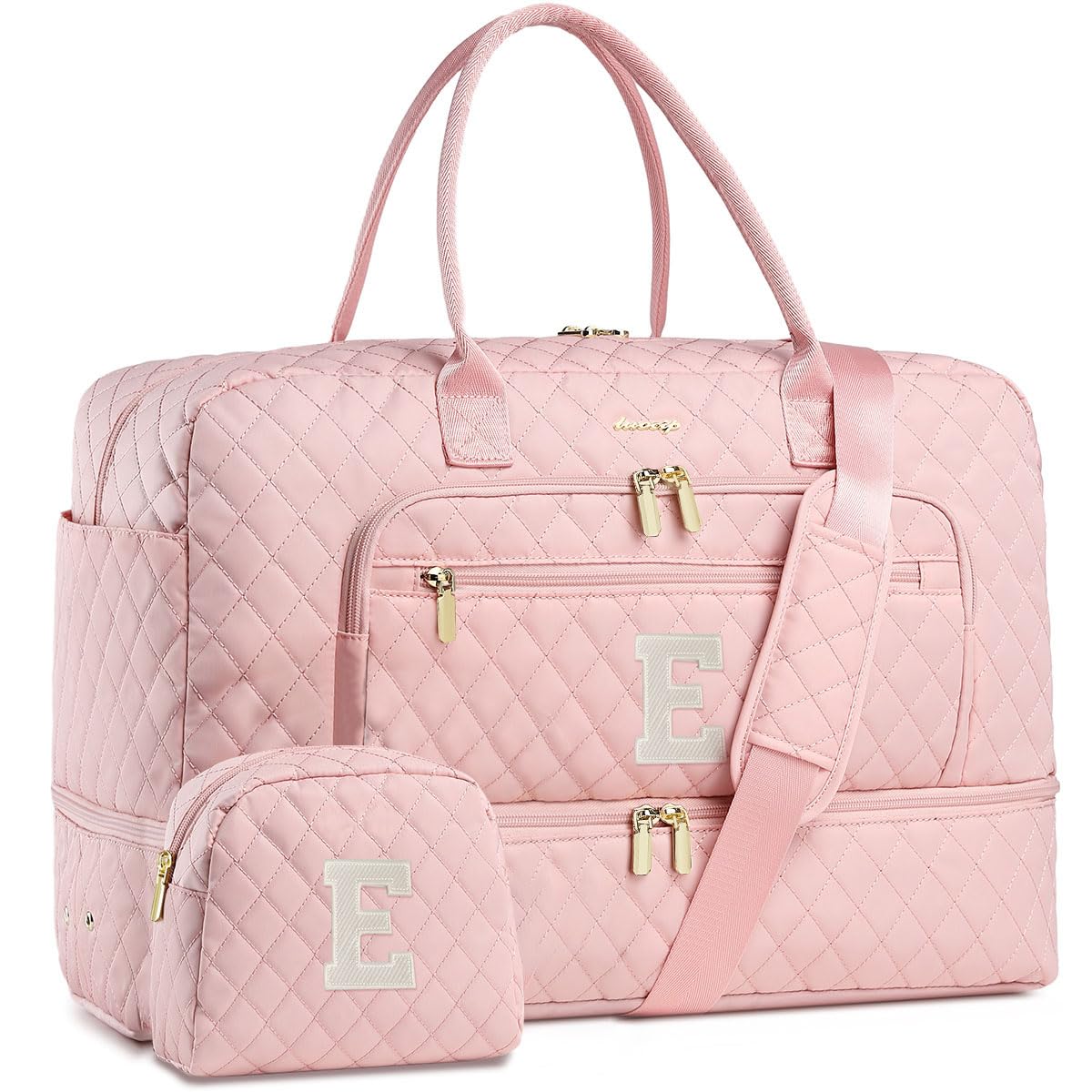 Women's Large Weekender Travel Duffle Bag with Wet Pocket