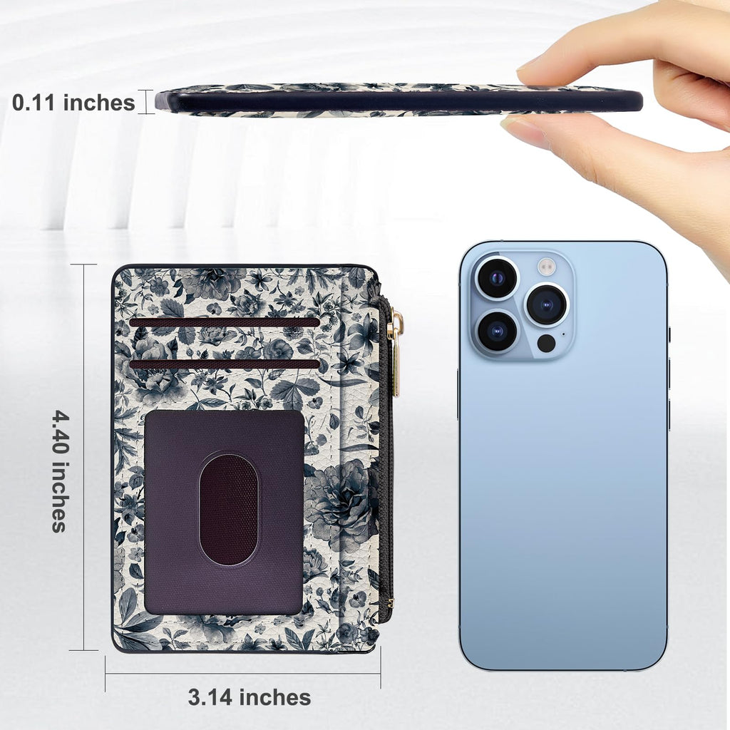 Women's Slim RFID Credit Card Holder Wallet Sleeve