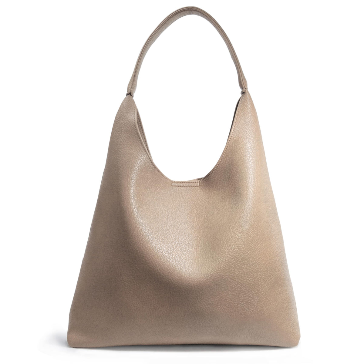 Women's Soft Vegan Leather Slouchy Hobo Shoulder Bag
