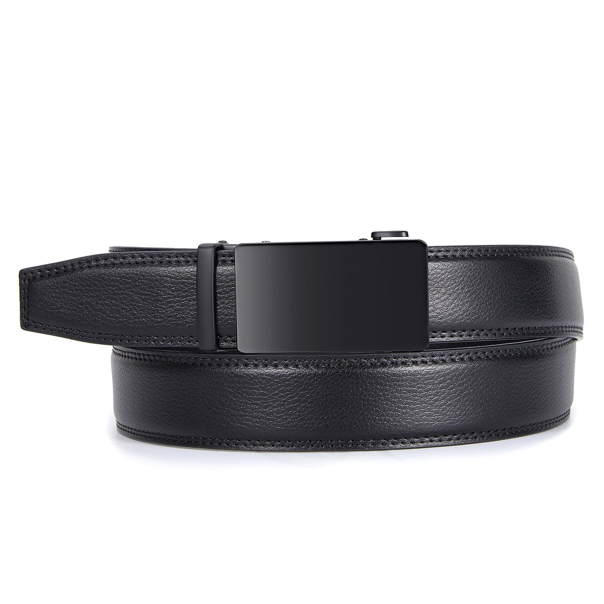 Men's Leather Ratchet Belt for Dress and Casual Wear