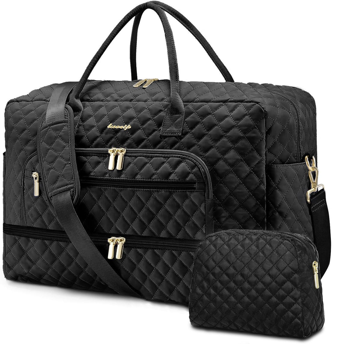 Women's Large Weekender Travel Duffle Bag with Wet Pocket