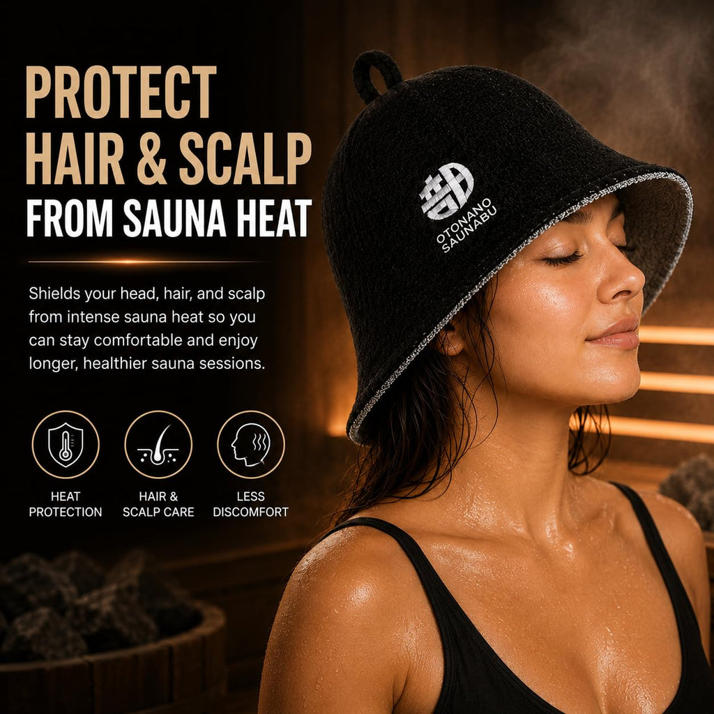 Reversible Double-Layer 100% Cotton Japanese Sauna Hat