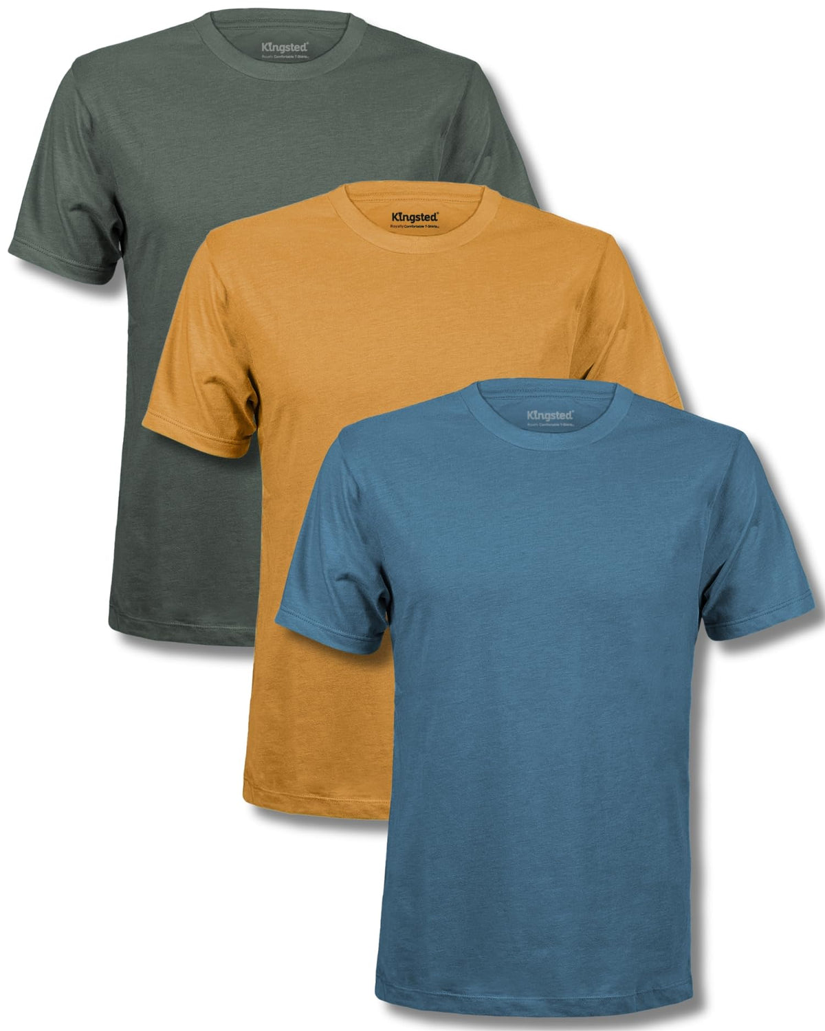 Kingsted Men's Classic Fit Soft Cotton Blend T-Shirts