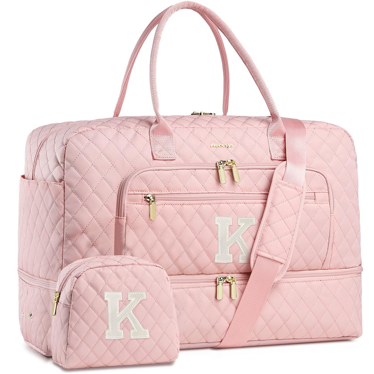 Women's Large Weekender Travel Duffle Bag with Wet Pocket