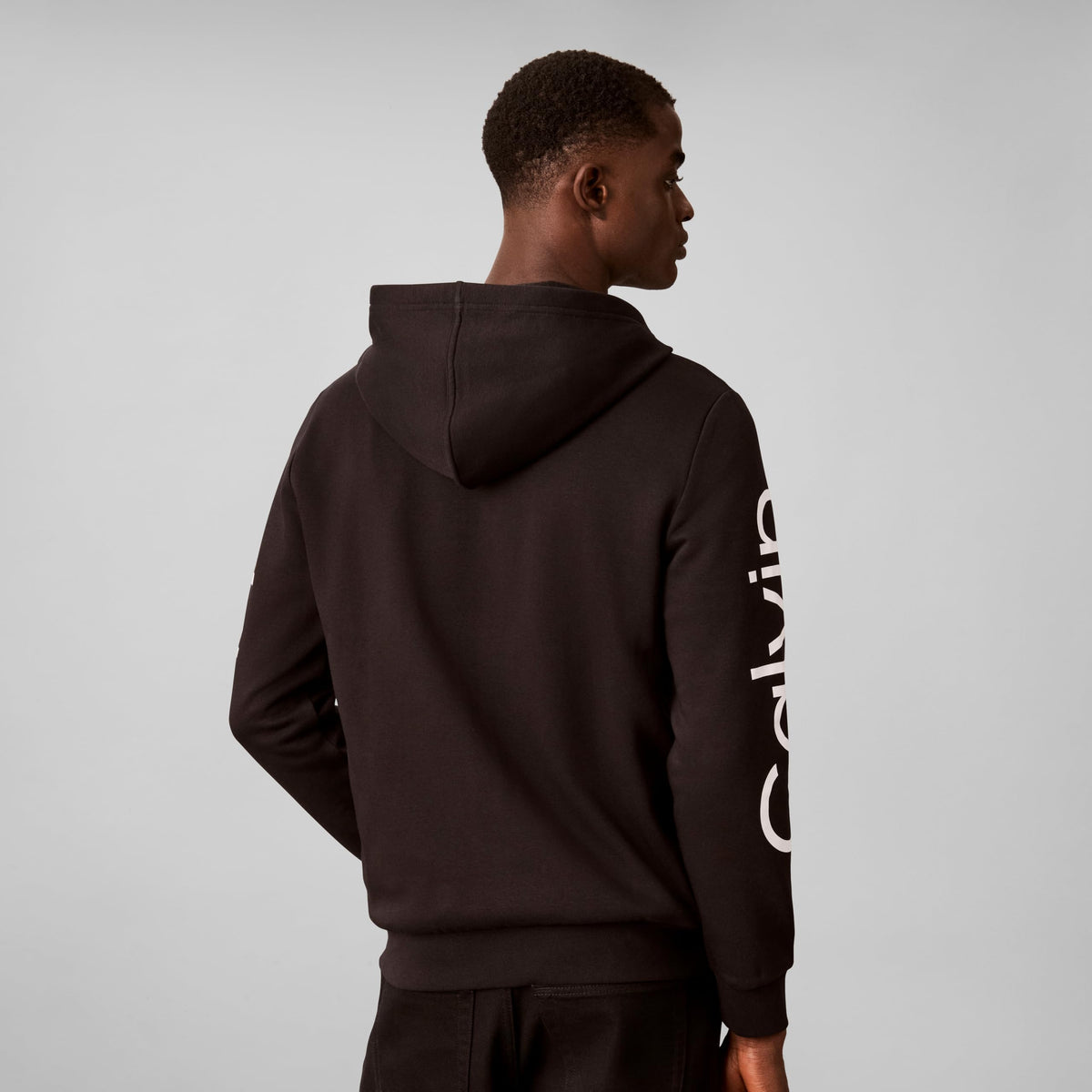 Calvin Klein Men's Travel Logo Full-Zip Hoodie