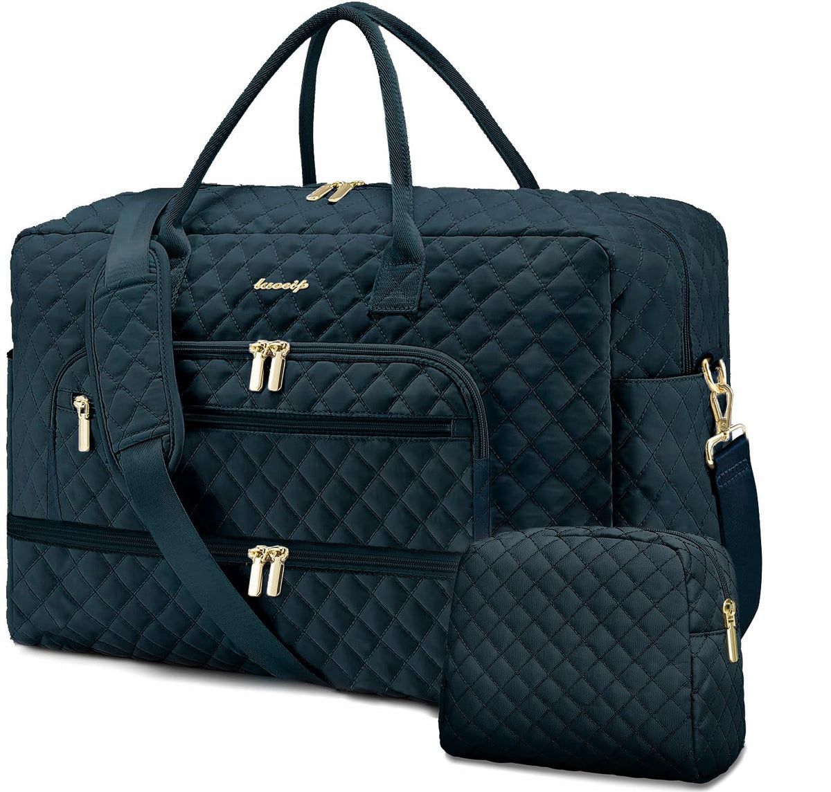 Women's Large Weekender Travel Duffle Bag with Wet Pocket