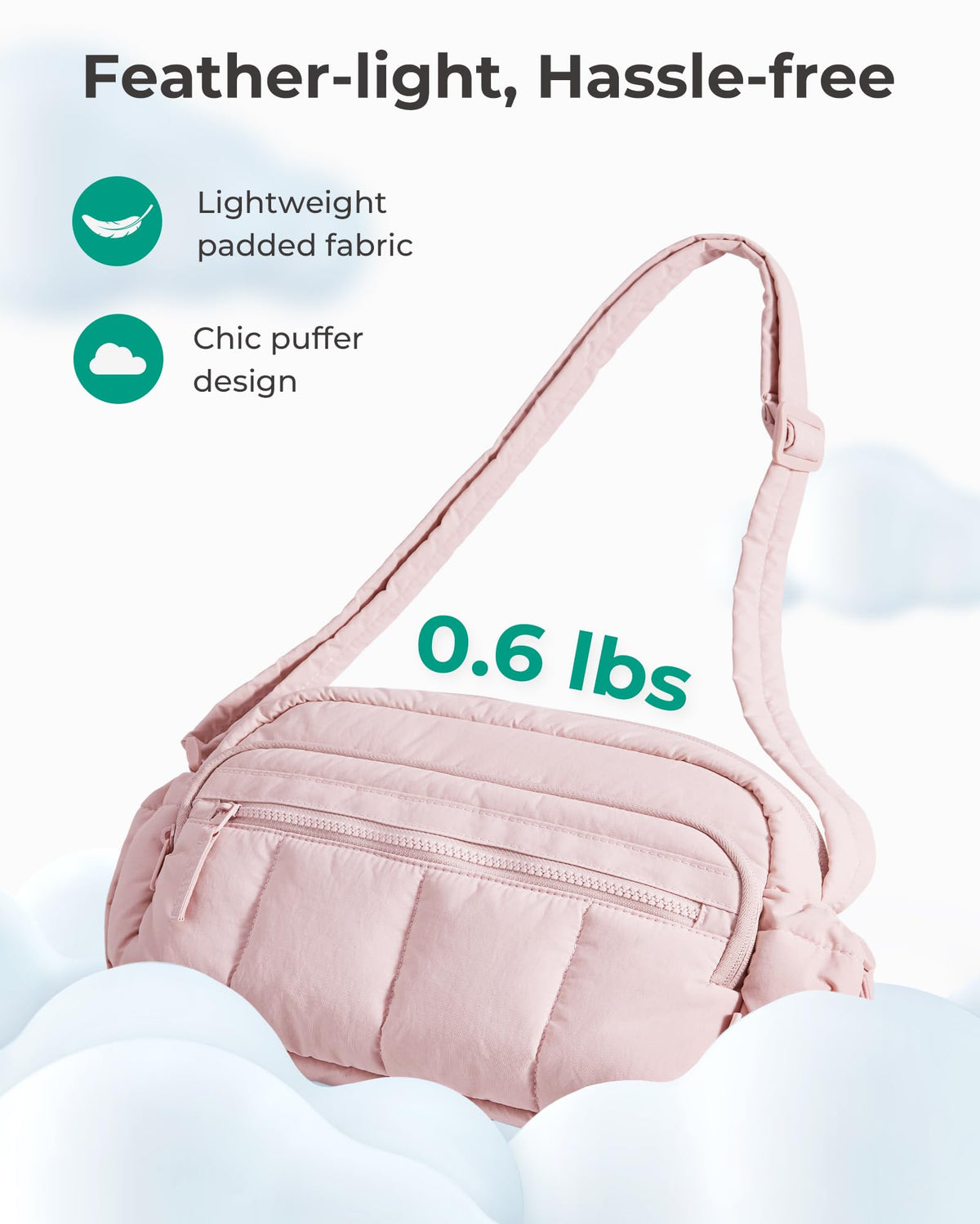 BAGSMART Women's Mini Travel Crossbody Purse Bag