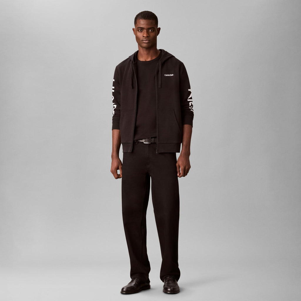 Calvin Klein Men's Travel Logo Full-Zip Hoodie