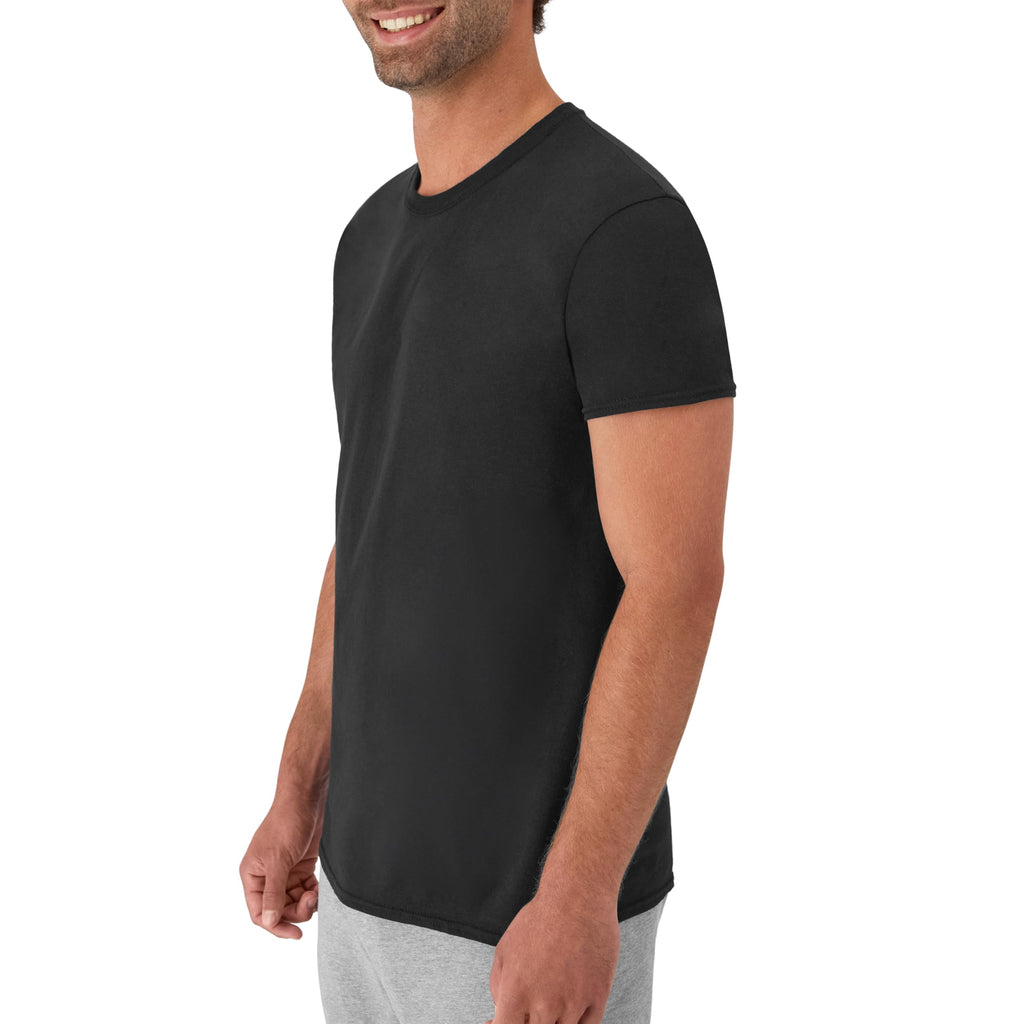 Hanes Men's Stay-Tucked Soft Cotton Undershirts Multipack