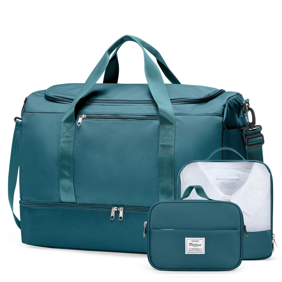 Women's Large Weekender Duffle Bag with Shoe Compartment