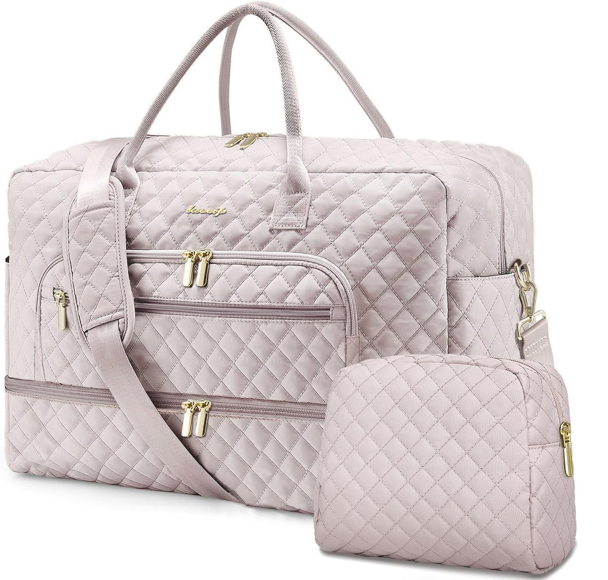 Women's Large Weekender Travel Duffle Bag with Wet Pocket