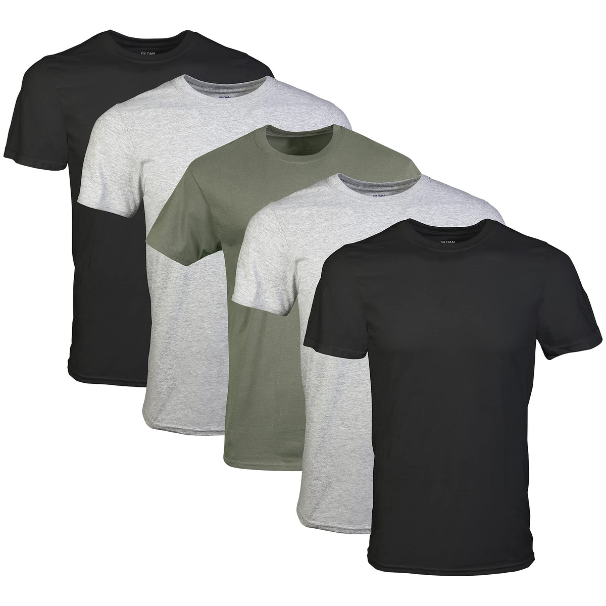 Gildan Men's Classic Crew T-Shirts Multipack G1100