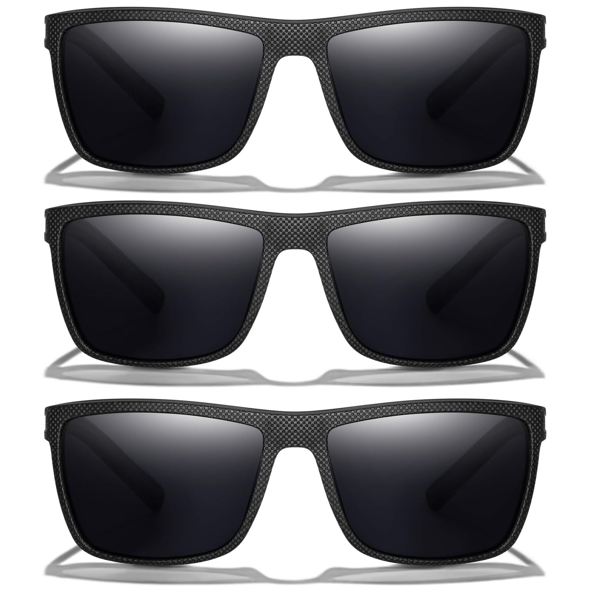 Men's Square Polarized Vintage Driving Sunglasses