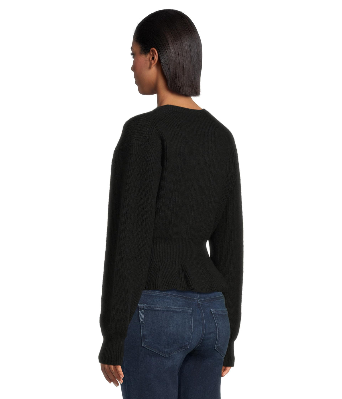 PAIGE Women's Roslin Black Cardigan Sweater