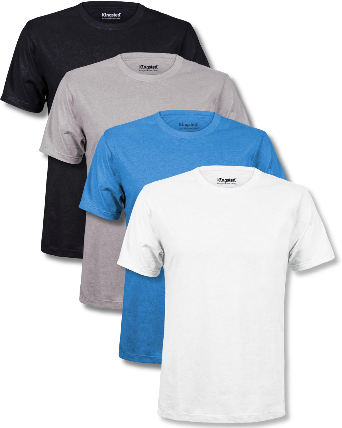 Kingsted Men's Classic Fit Soft Cotton Blend T-Shirts