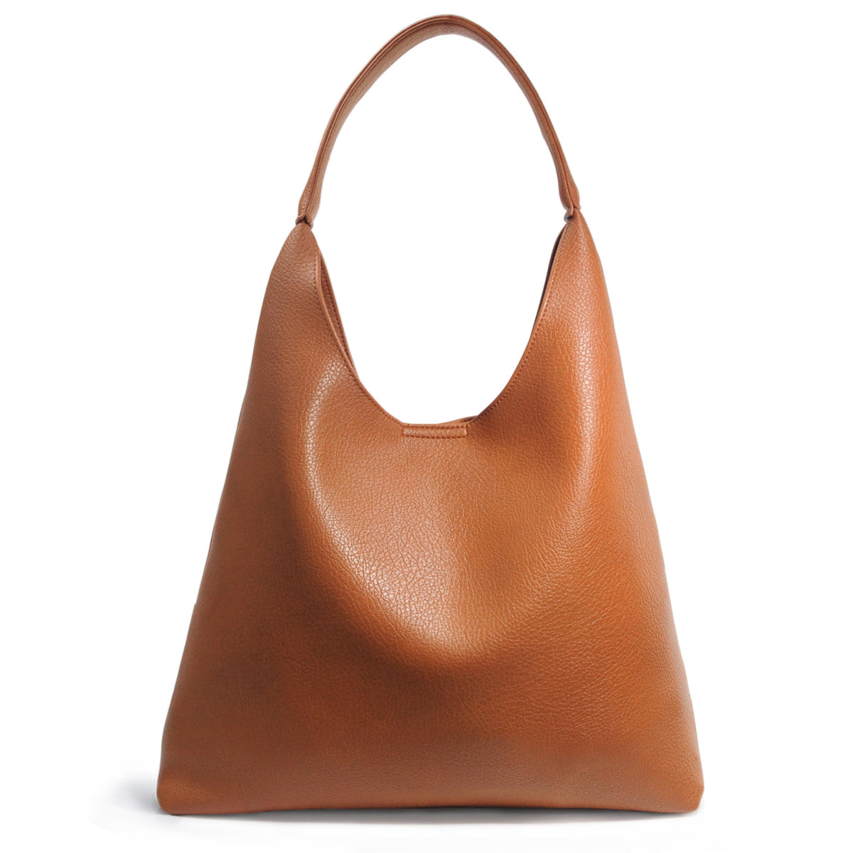 Women's Soft Vegan Leather Slouchy Hobo Shoulder Bag