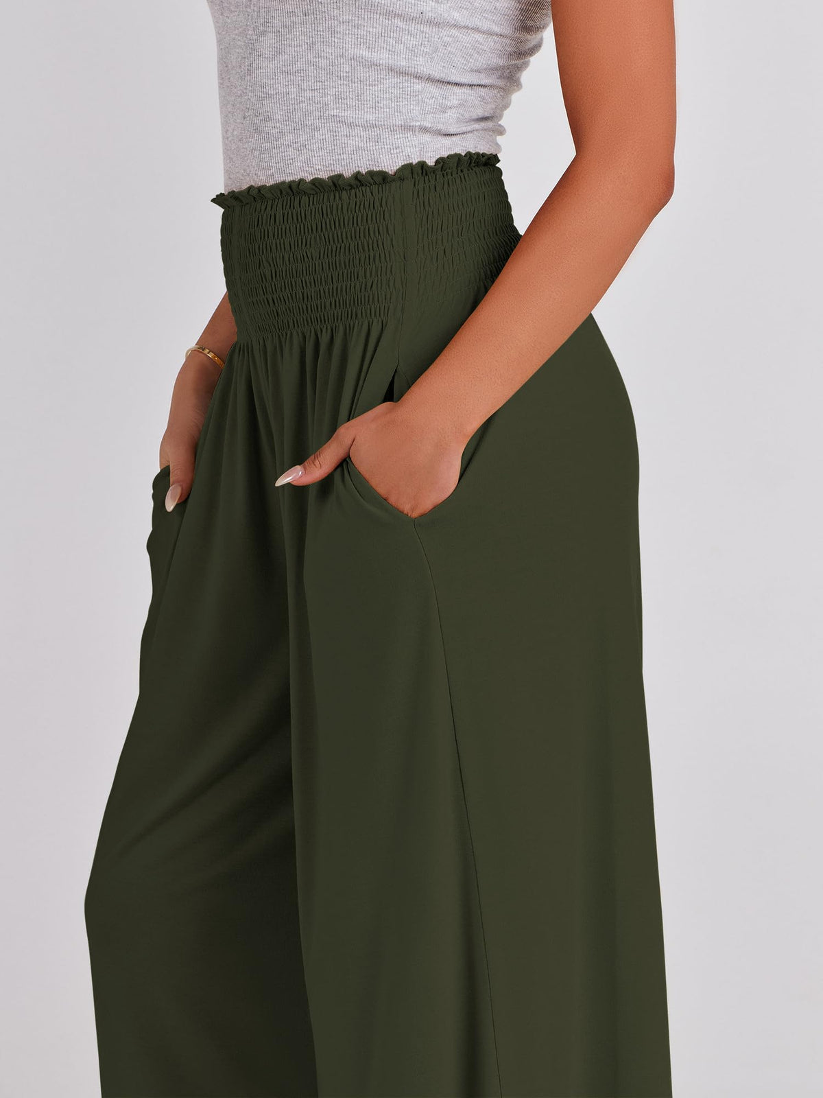 ANRABESS Women's Casual Wide-Leg Palazzo Pants with Pockets