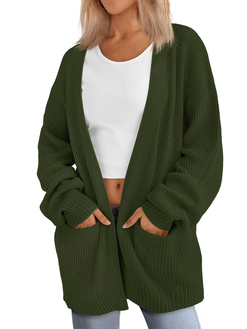 LILLUSORY Women's Oversized Fall Cardigan Sweater