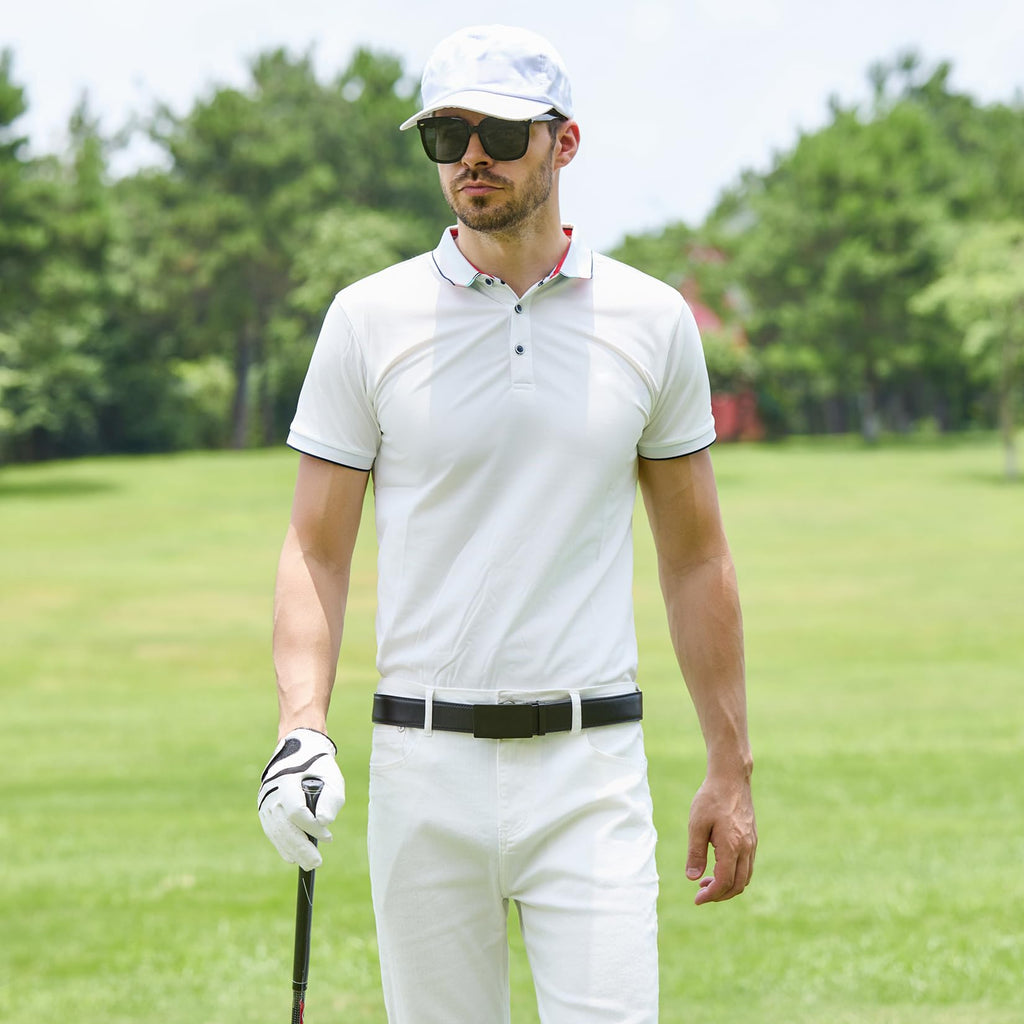 Men's Leather Ratchet Belt for Dress and Casual Wear