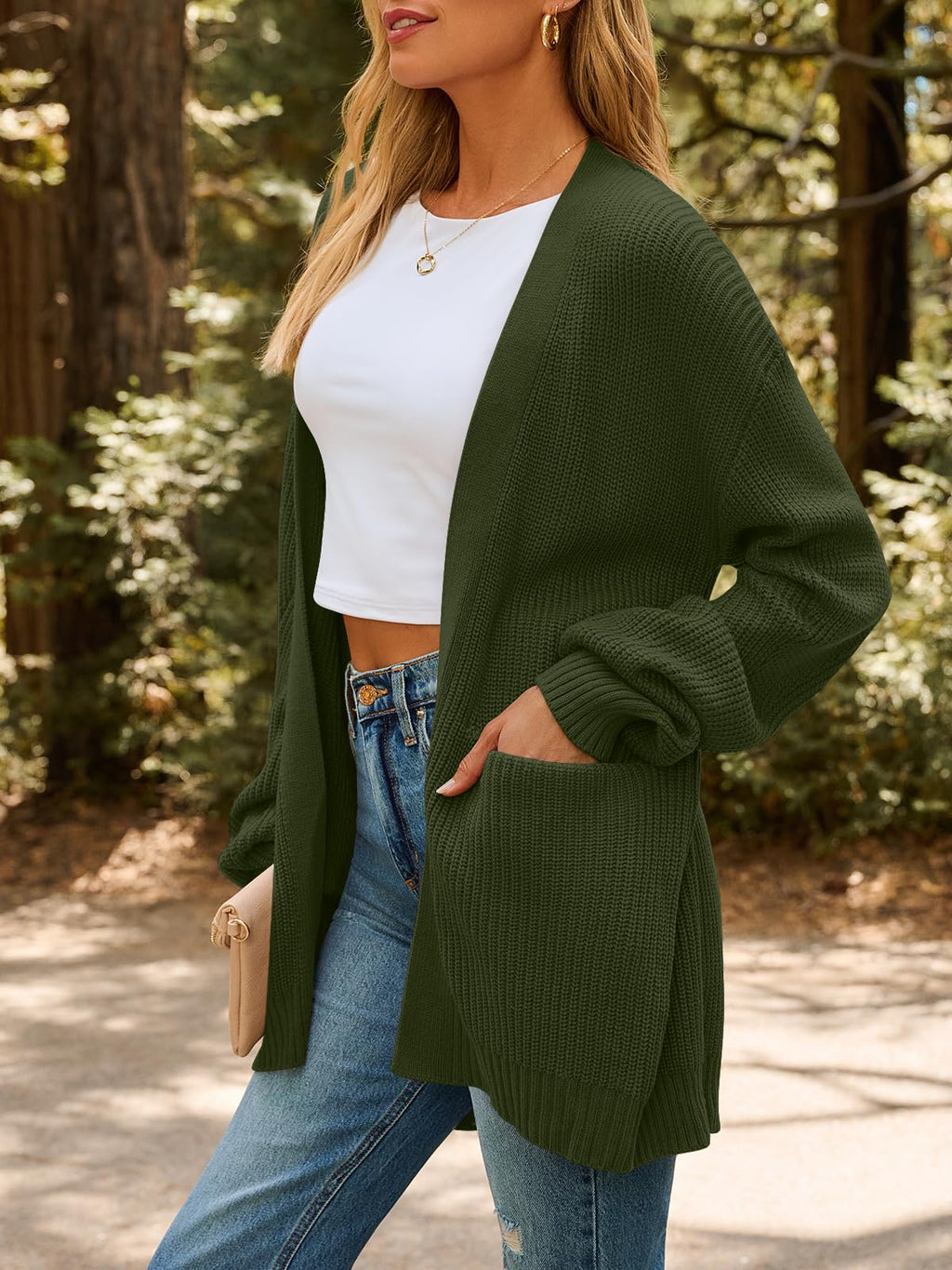 LILLUSORY Women's Oversized Fall Cardigan Sweater