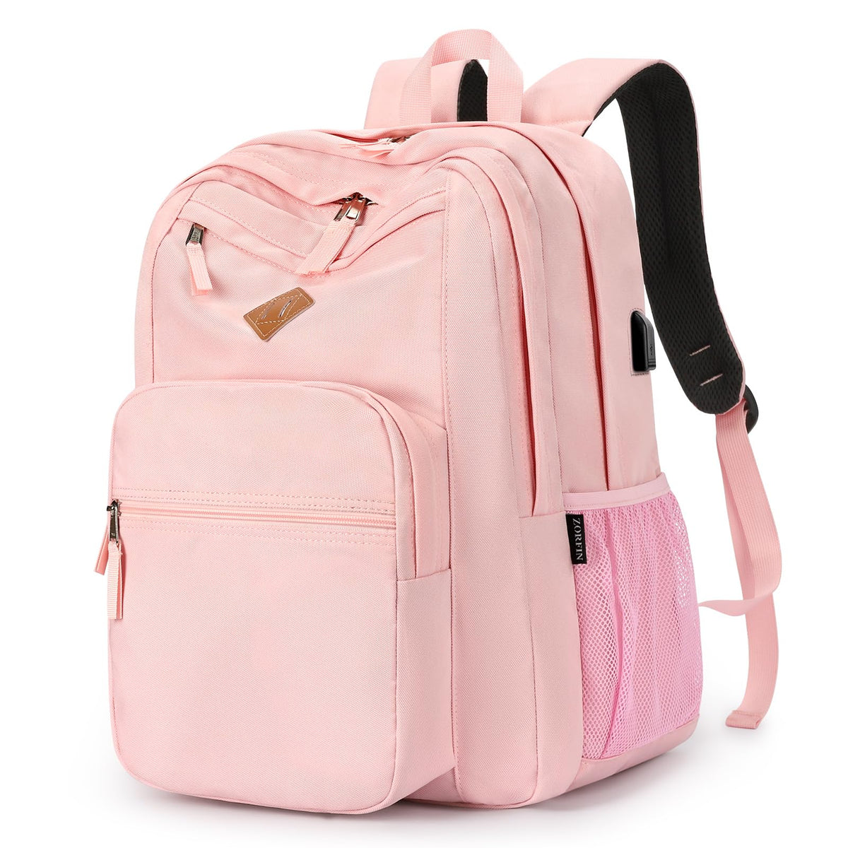 ZORFIN 26L Water-Resistant College and Travel Backpack