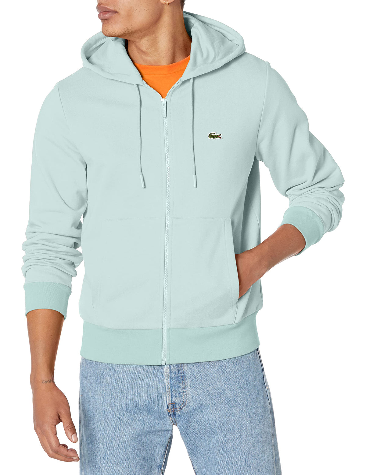 Lacoste Men's Classic Zip-Up Fleece Hoodie Jacket