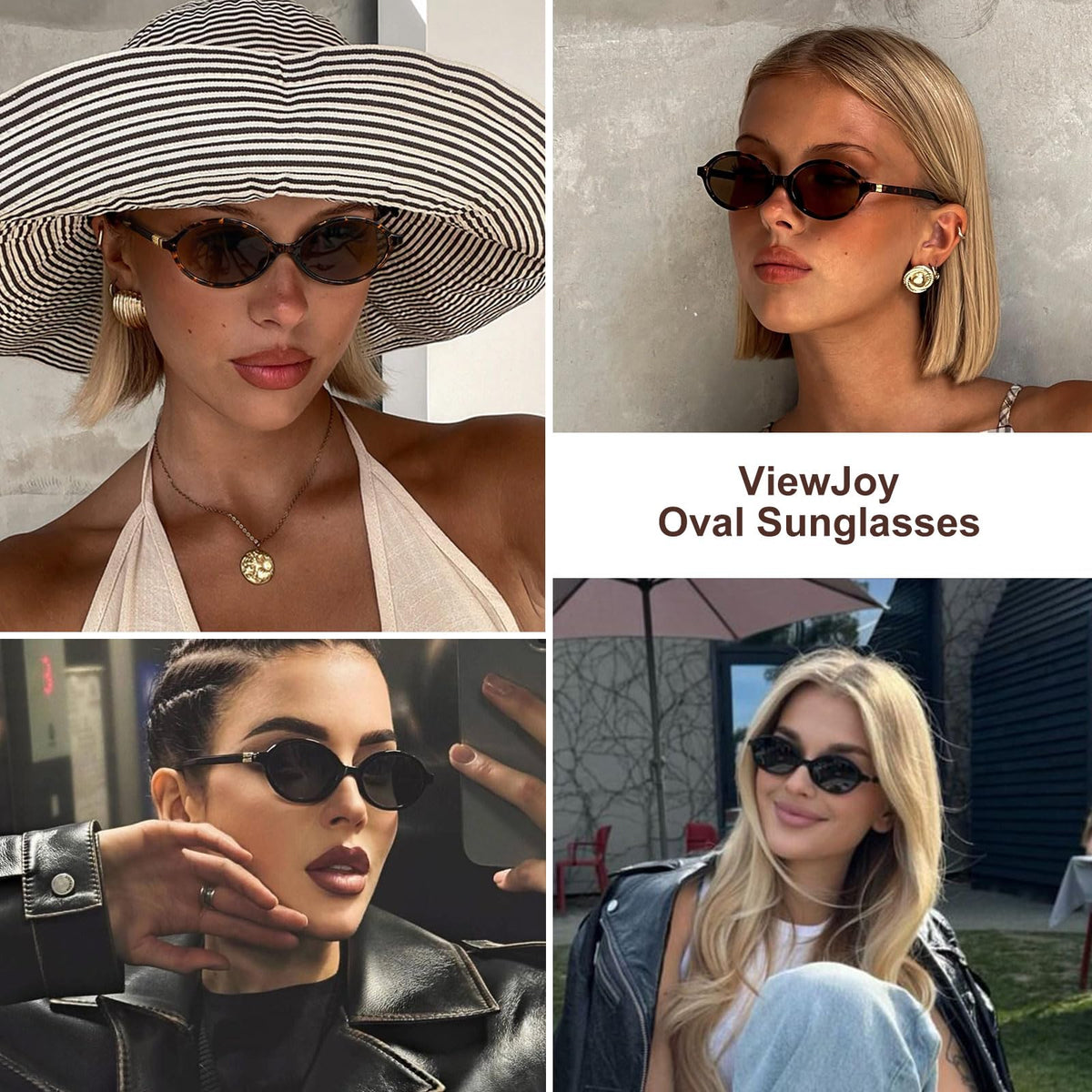 Women's Retro Oval Y2K Vintage Fashion Sunglasses