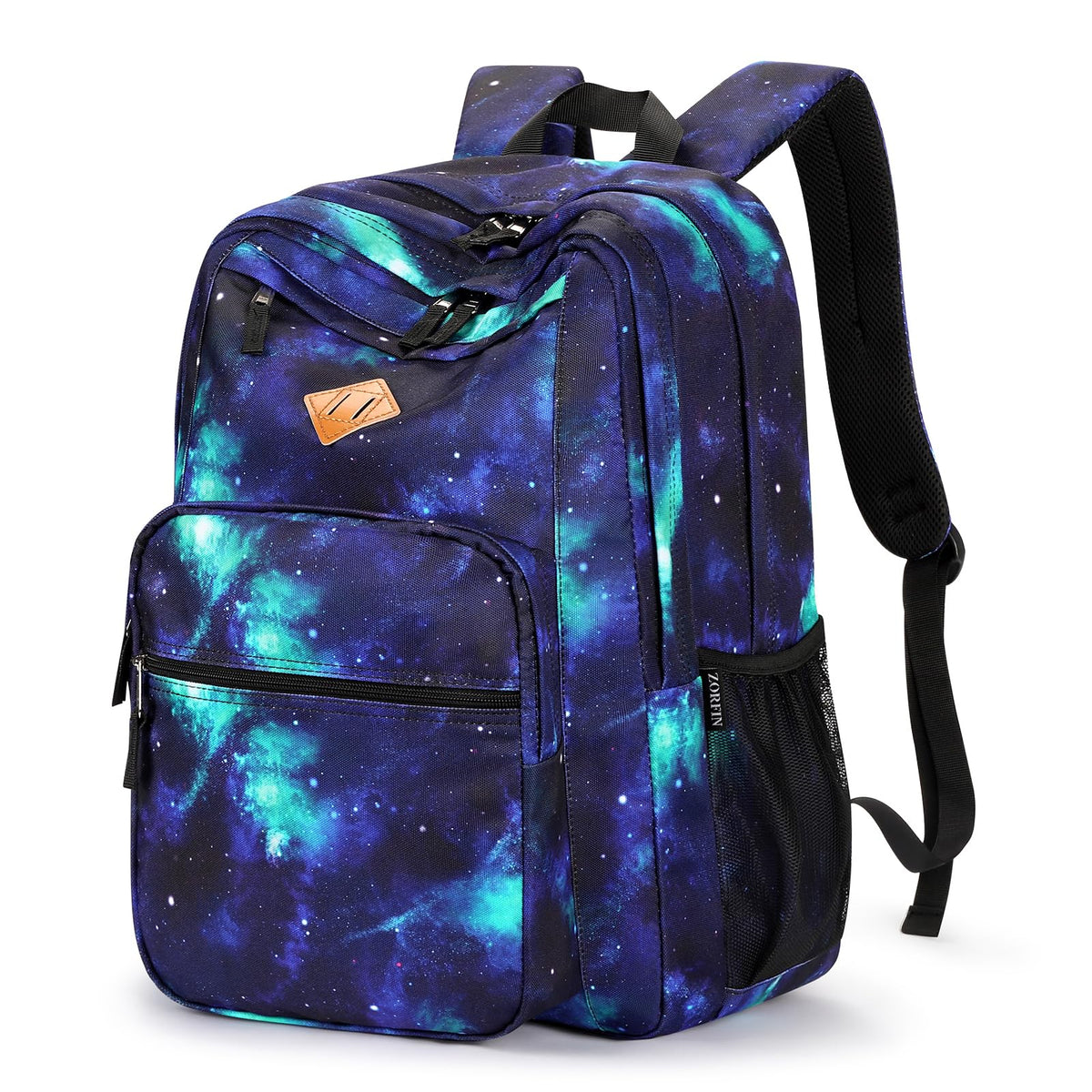 ZORFIN 26L Water-Resistant College and Travel Backpack