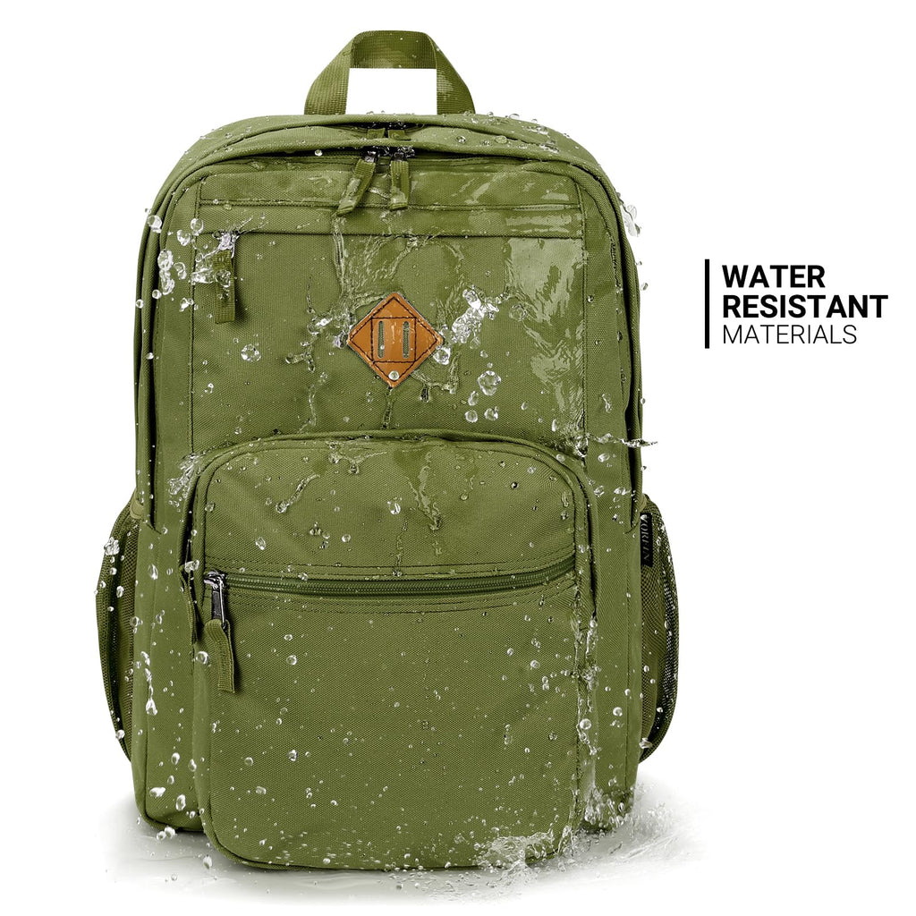 ZORFIN 26L Water-Resistant College and Travel Backpack