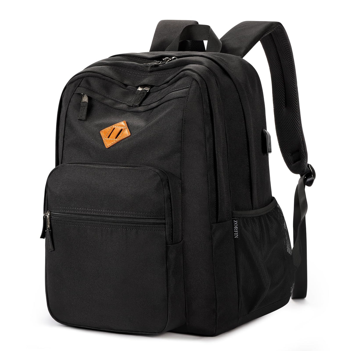 ZORFIN 26L Water-Resistant College and Travel Backpack