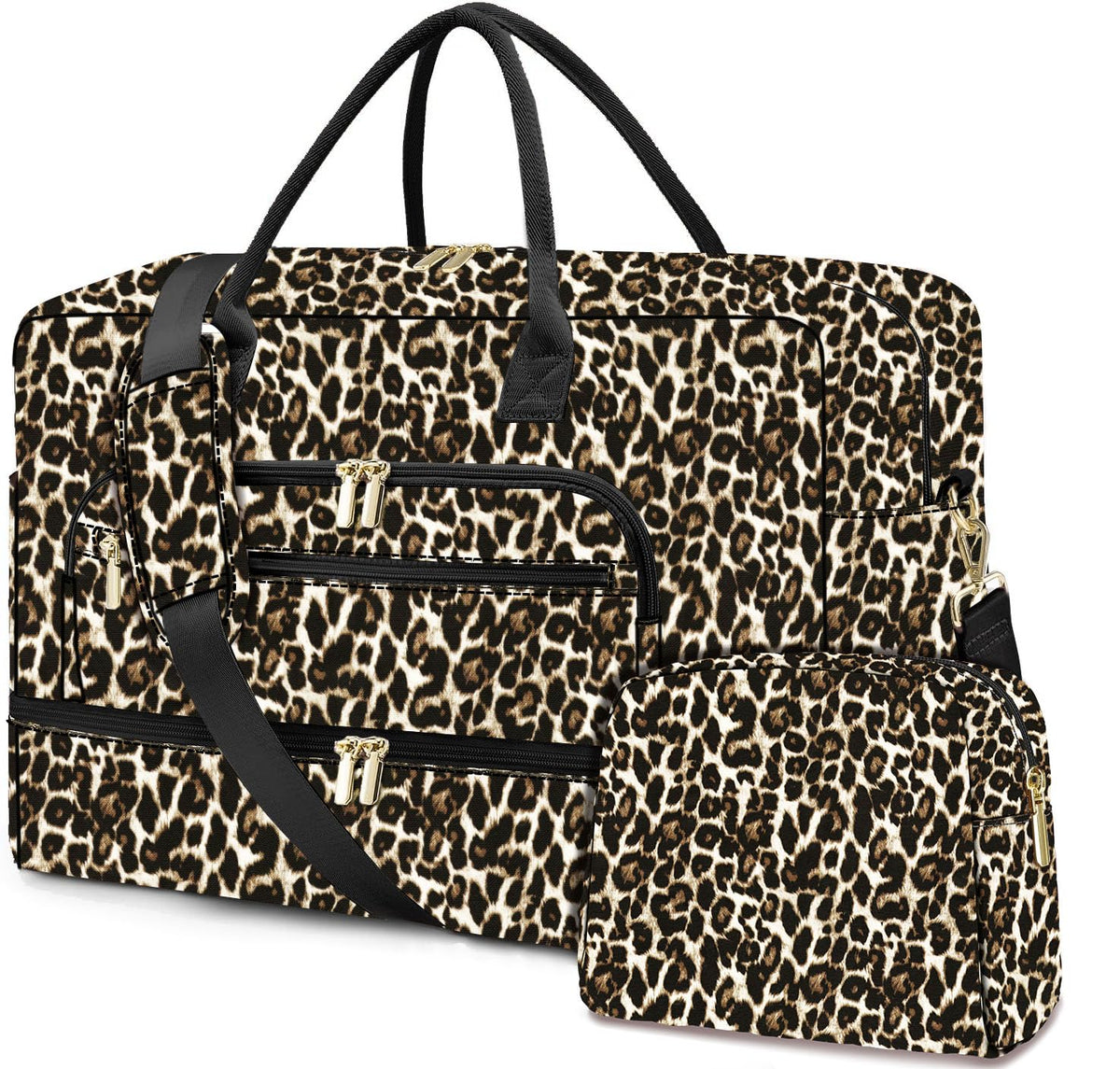 Women's Large Weekender Travel Duffle Bag with Wet Pocket