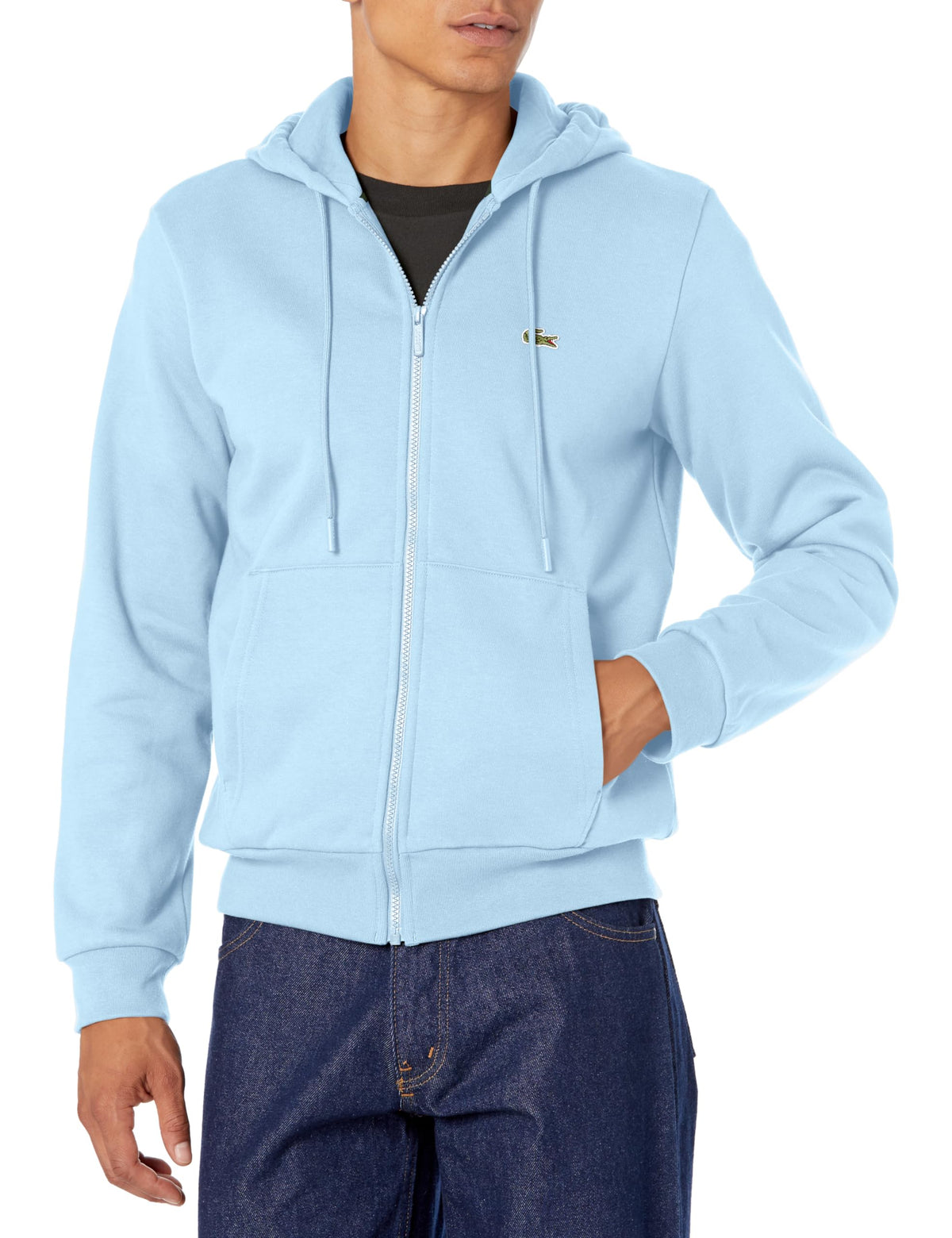Lacoste Men's Classic Zip-Up Fleece Hoodie Jacket