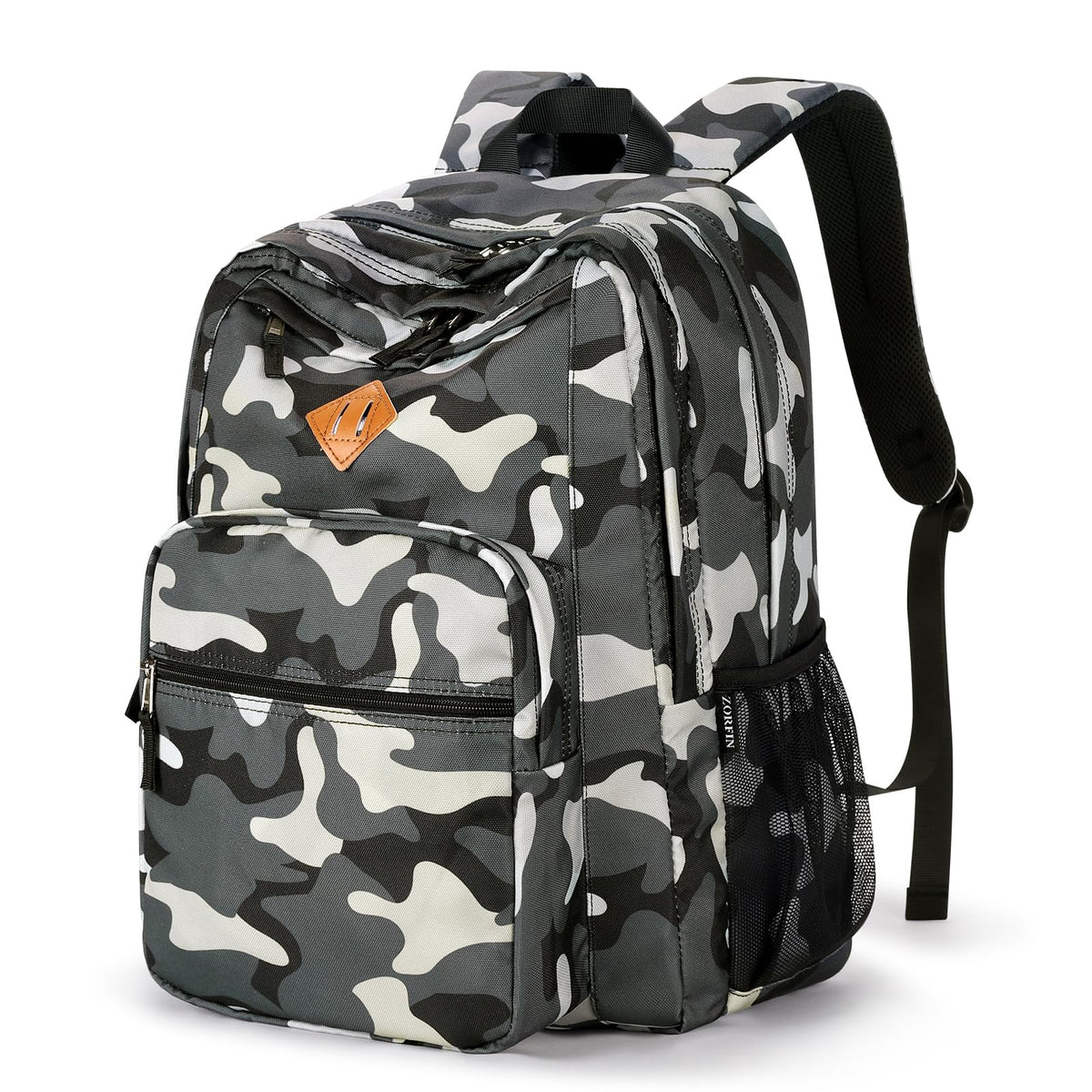 ZORFIN 26L Water-Resistant College and Travel Backpack