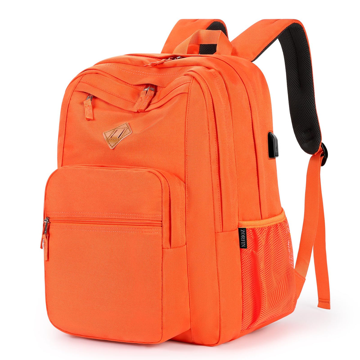 ZORFIN 26L Water-Resistant College and Travel Backpack