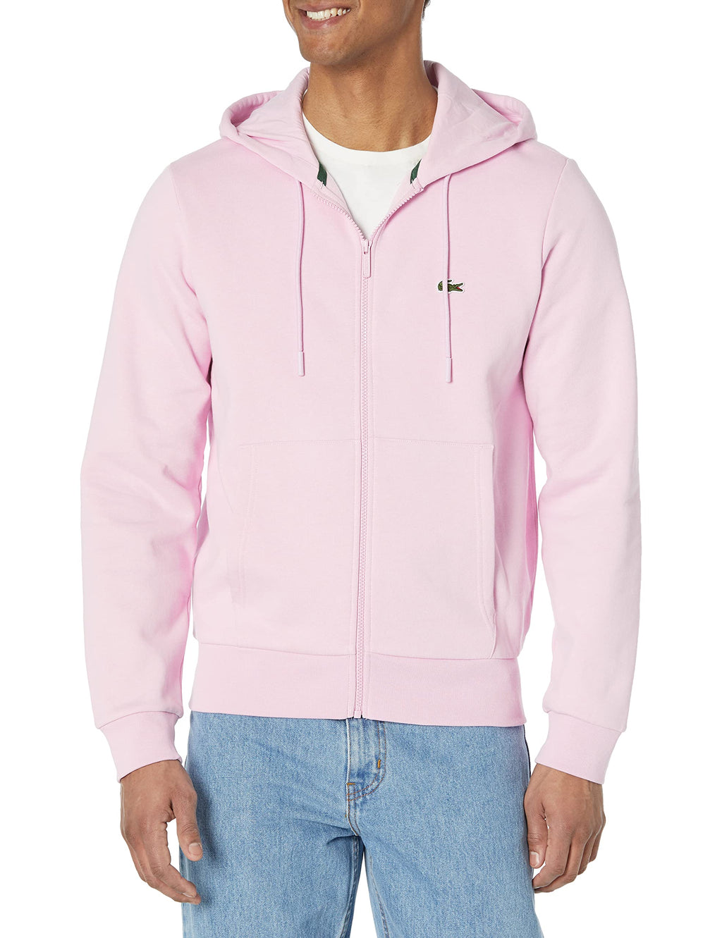 Lacoste Men's Classic Zip-Up Fleece Hoodie Jacket