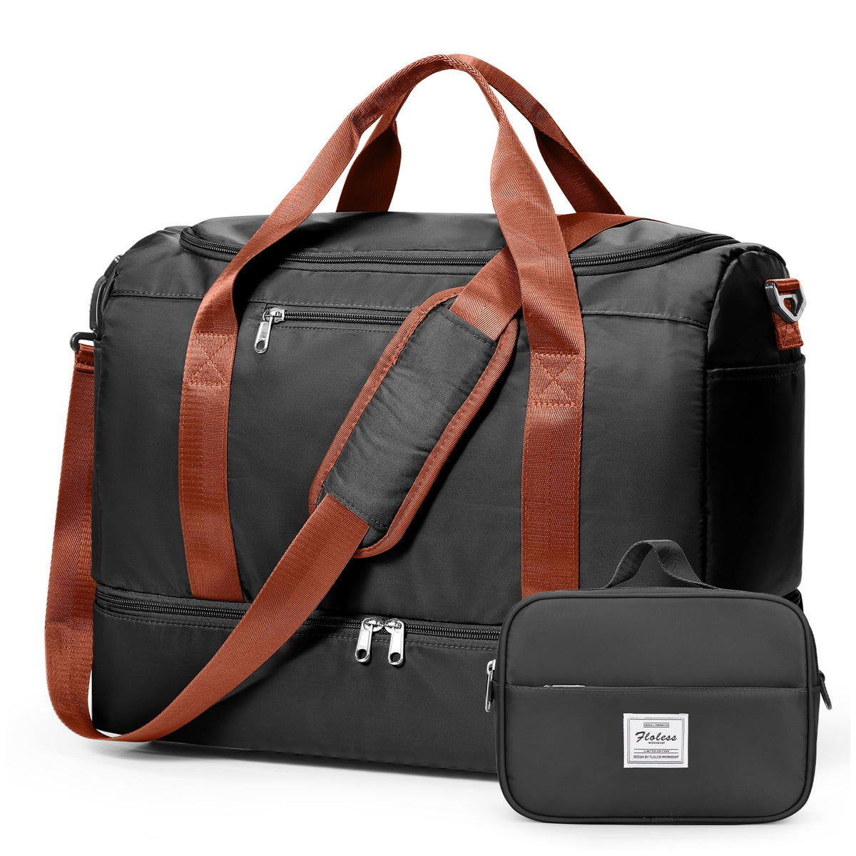 Women's Large Weekender Duffle Bag with Shoe Compartment