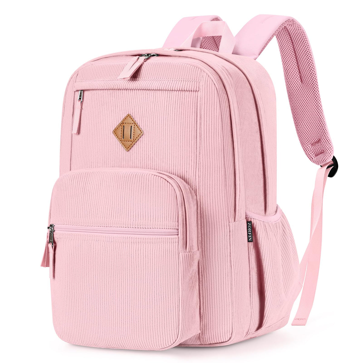 ZORFIN 26L Water-Resistant College and Travel Backpack