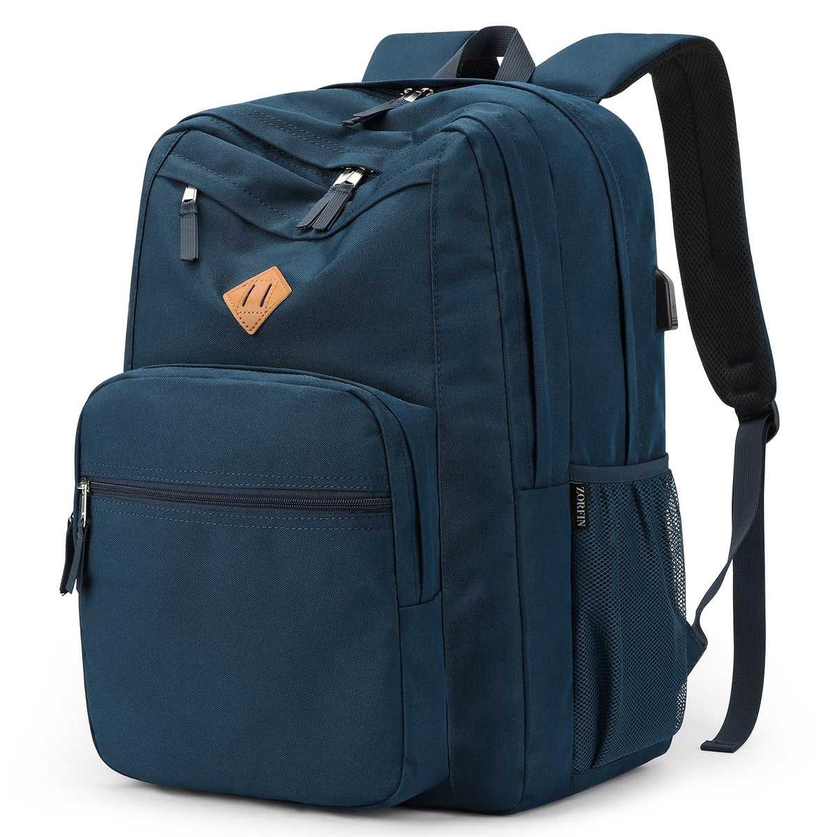 ZORFIN 26L Water-Resistant College and Travel Backpack