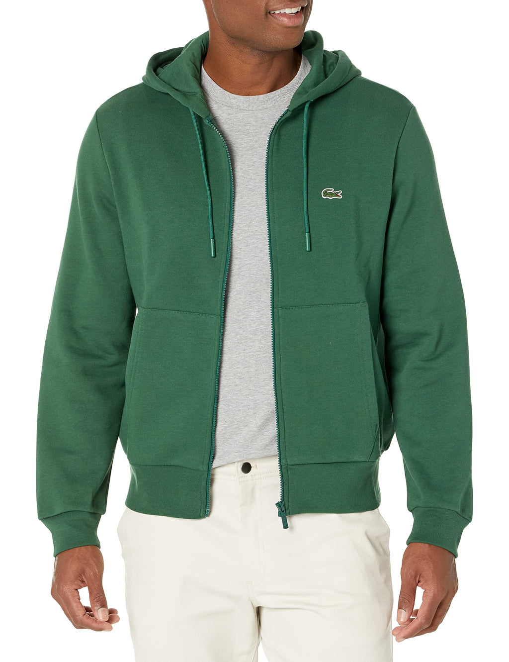 Lacoste Men's Classic Zip-Up Fleece Hoodie Jacket