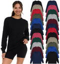 BILLIONHATS Women's Oversized Long-Sleeve T-Shirts 24-Pack
