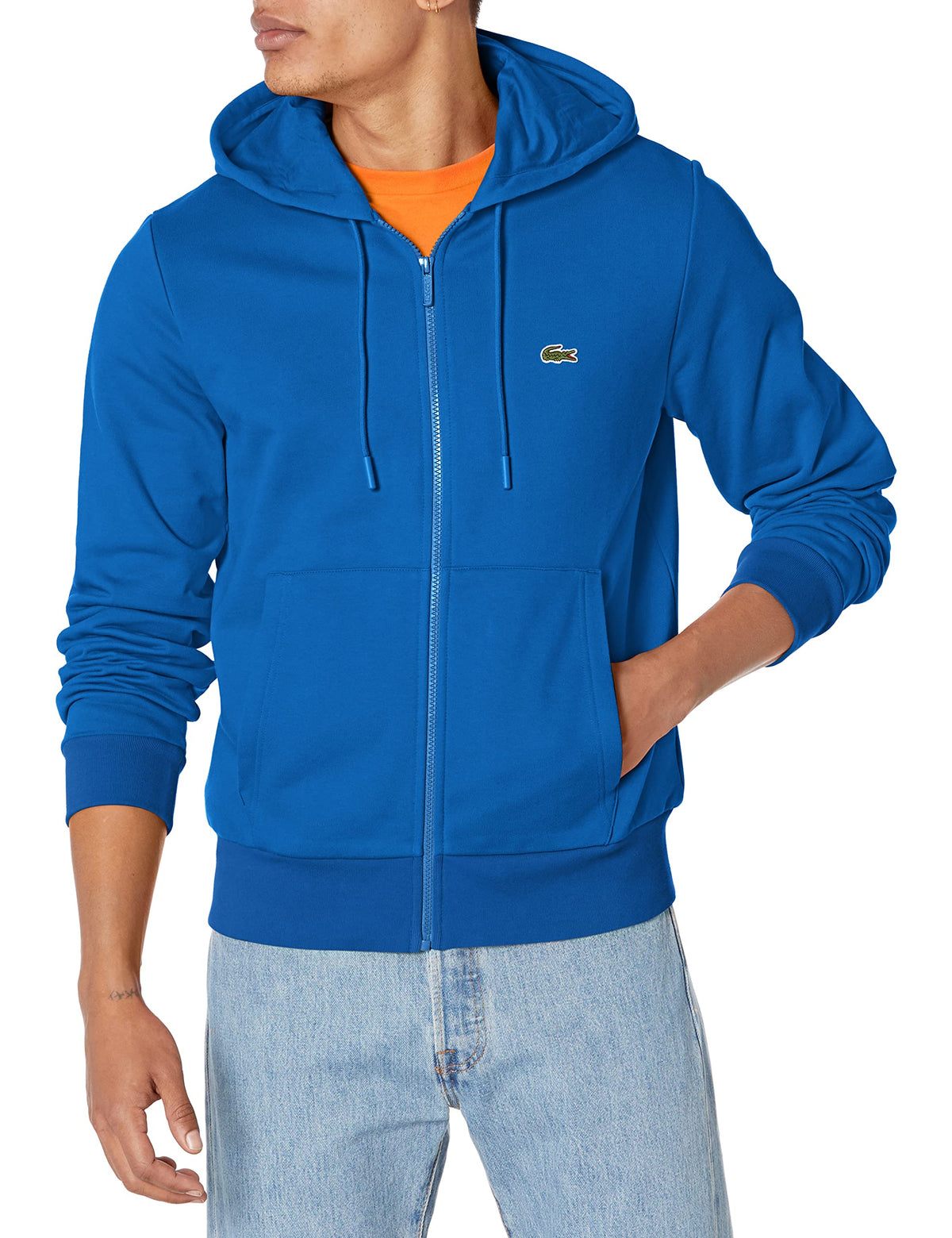 Lacoste Men's Classic Zip-Up Fleece Hoodie Jacket